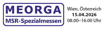 In Österreich zu Gast: MEORGA in Wien Logo der MEORGA-Messe, Datum: 15.04.2026, Uhrzeit: 8.00-16.00 Uhr